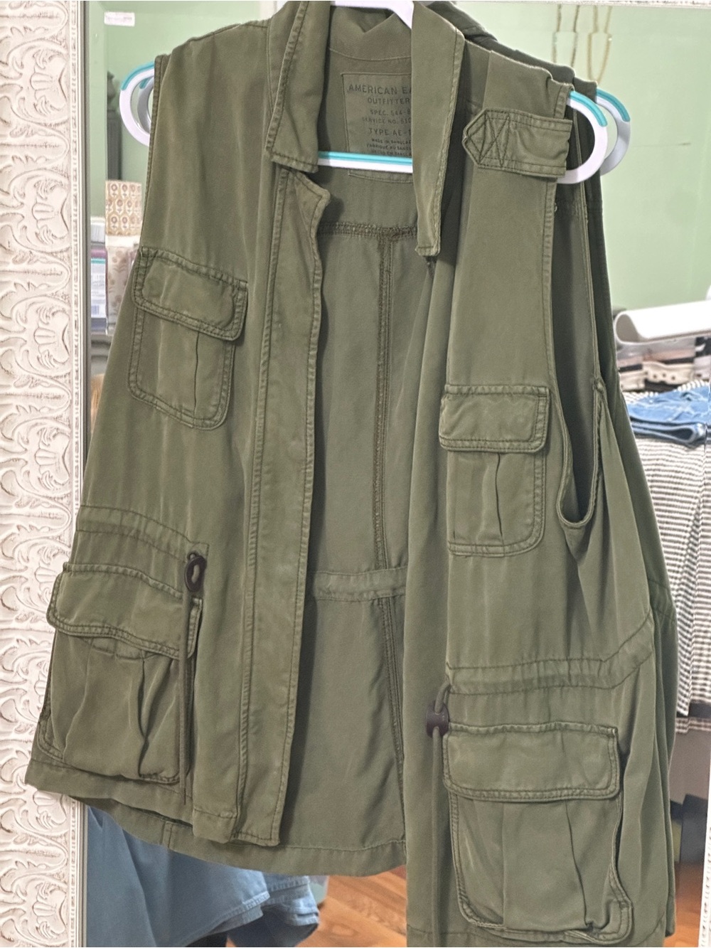American Eagle Outfitters Olive Green Utility Vest